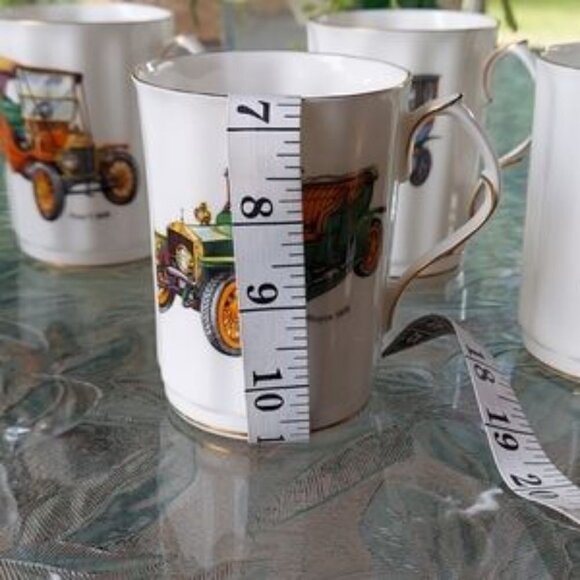Set of six Fine bone china mugs. - Picture 9 of 12